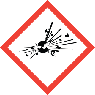 GHS01 exploding bomb pictogram